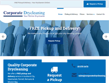 Tablet Screenshot of corporatedrycleaning.co.nz